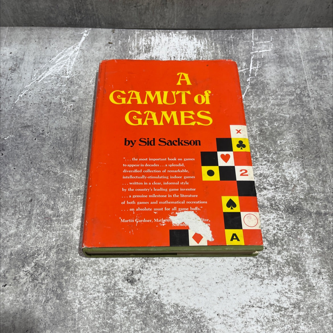 a gamut of games book, by sid sackson, 1969 Hardcover image 1