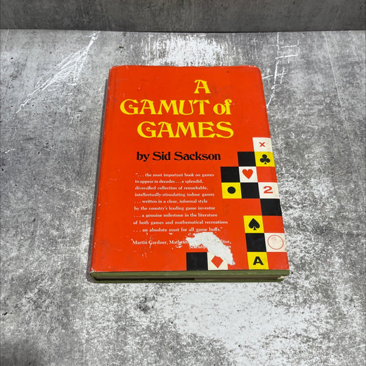 a gamut of games book, by sid sackson, 1969 Hardcover image 1