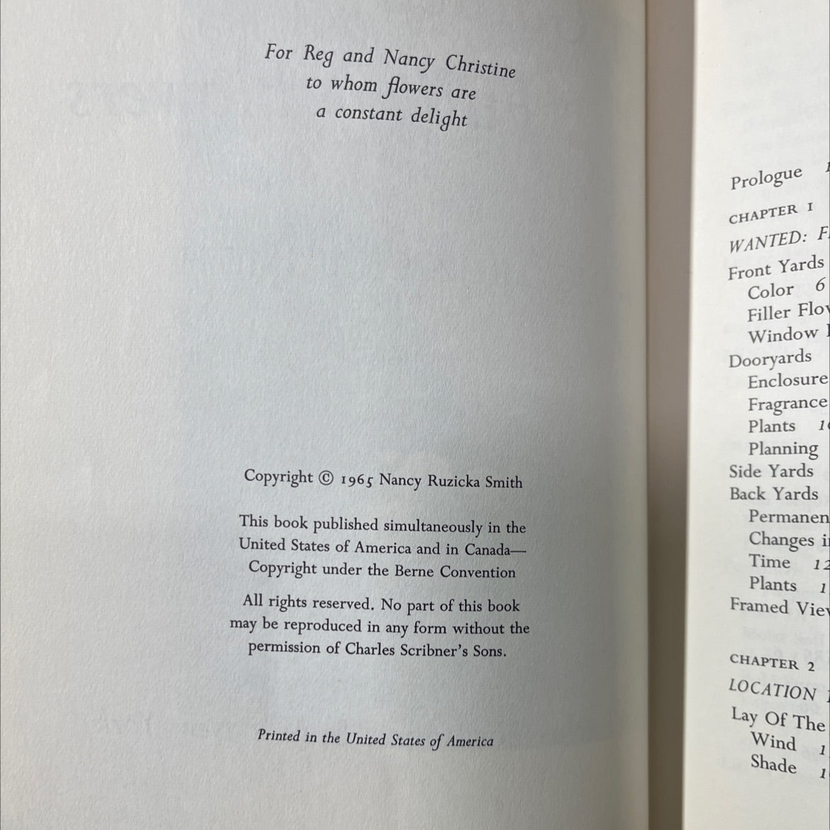a garden full of flowers book, by nancy ruzicka smith, 1965 Hardcover image 3