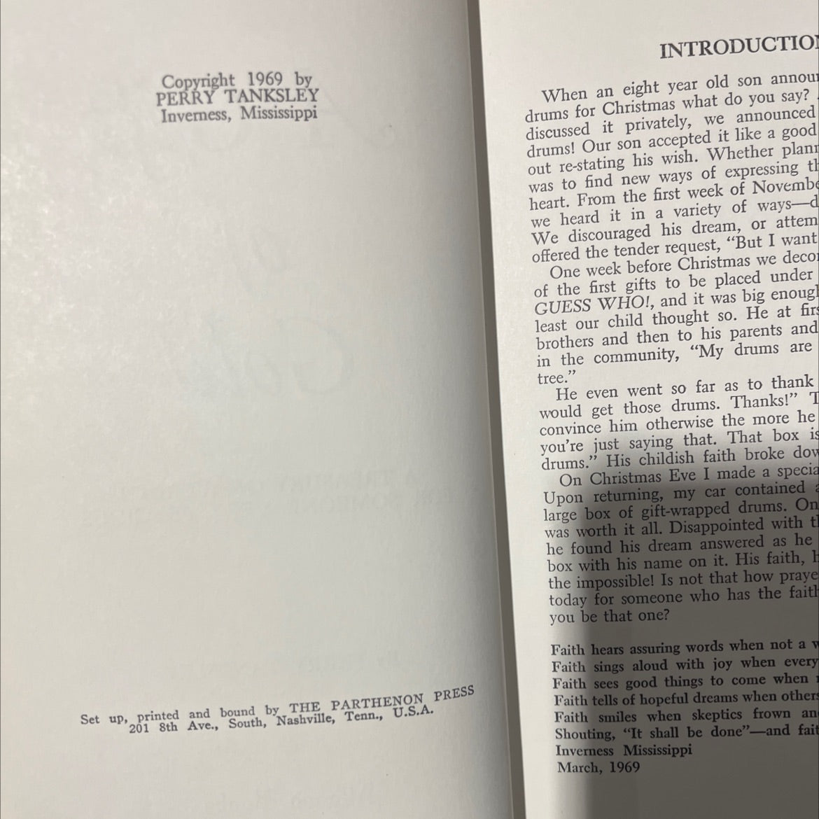 a gift of gold a treasury of wealth for someone very precious book, by perry tanksley, 1969 Hardcover image 3