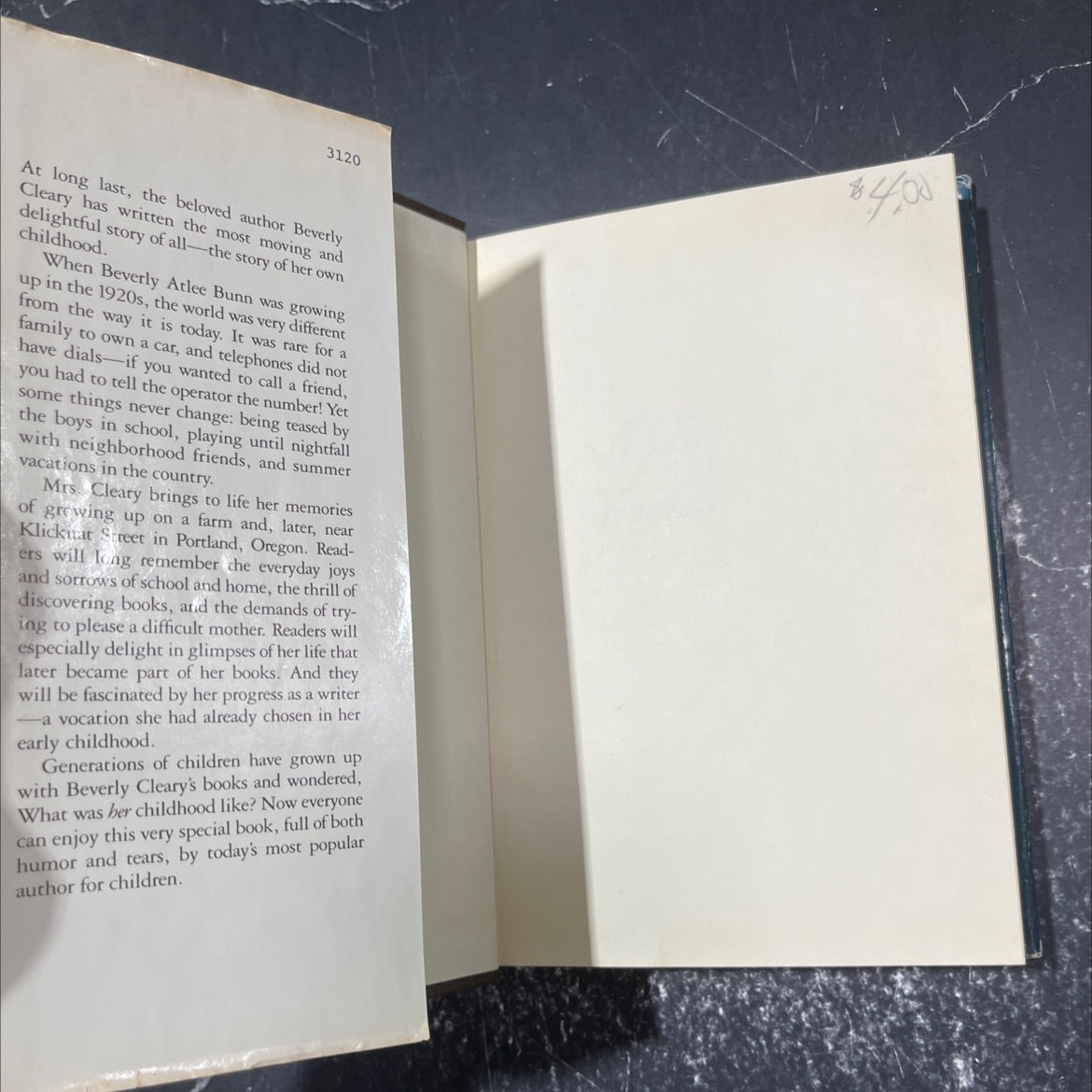 a girl from yamhill: a memoir book, by beverly cleary, 1988 Hardcover image 4