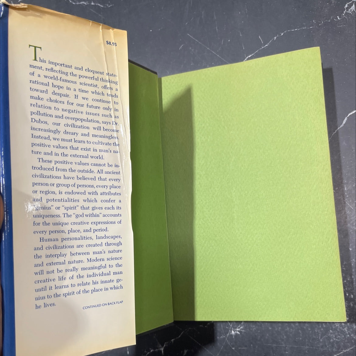 a god within book, by rené dubos, 1972 Hardcover image 4