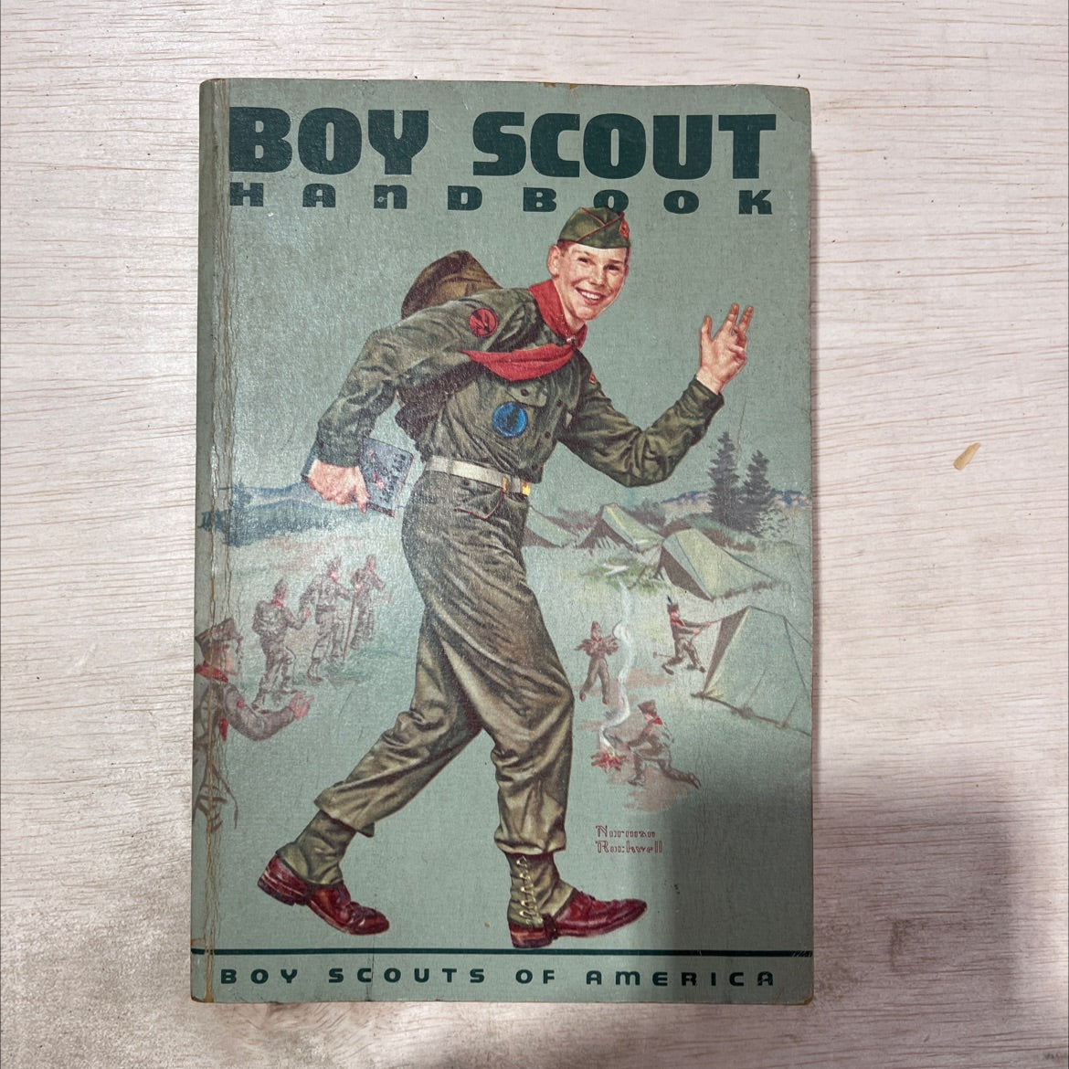 a handbook of training for citizenship through scouting book, by unknown, 1963 Paperback, Vintage image 1