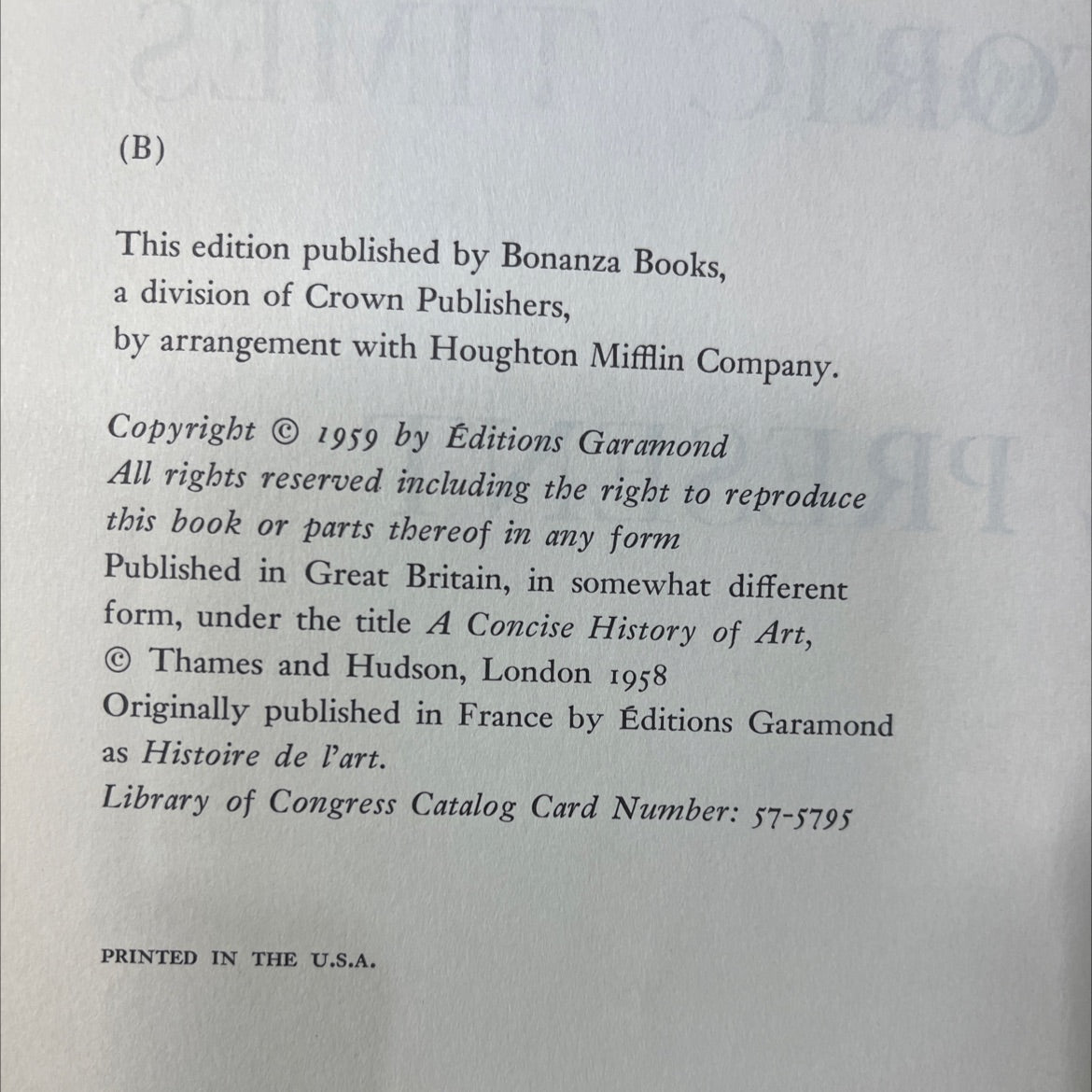 a history of art from prehistoric times to the present book, by n bazin, 1959 Hardcover image 3