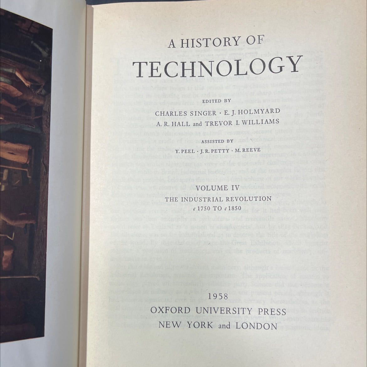 a history of technology volume iv the industrial revolution c 1750 to 1850 book, by charles singer, e. j. holmyard, a. image 2