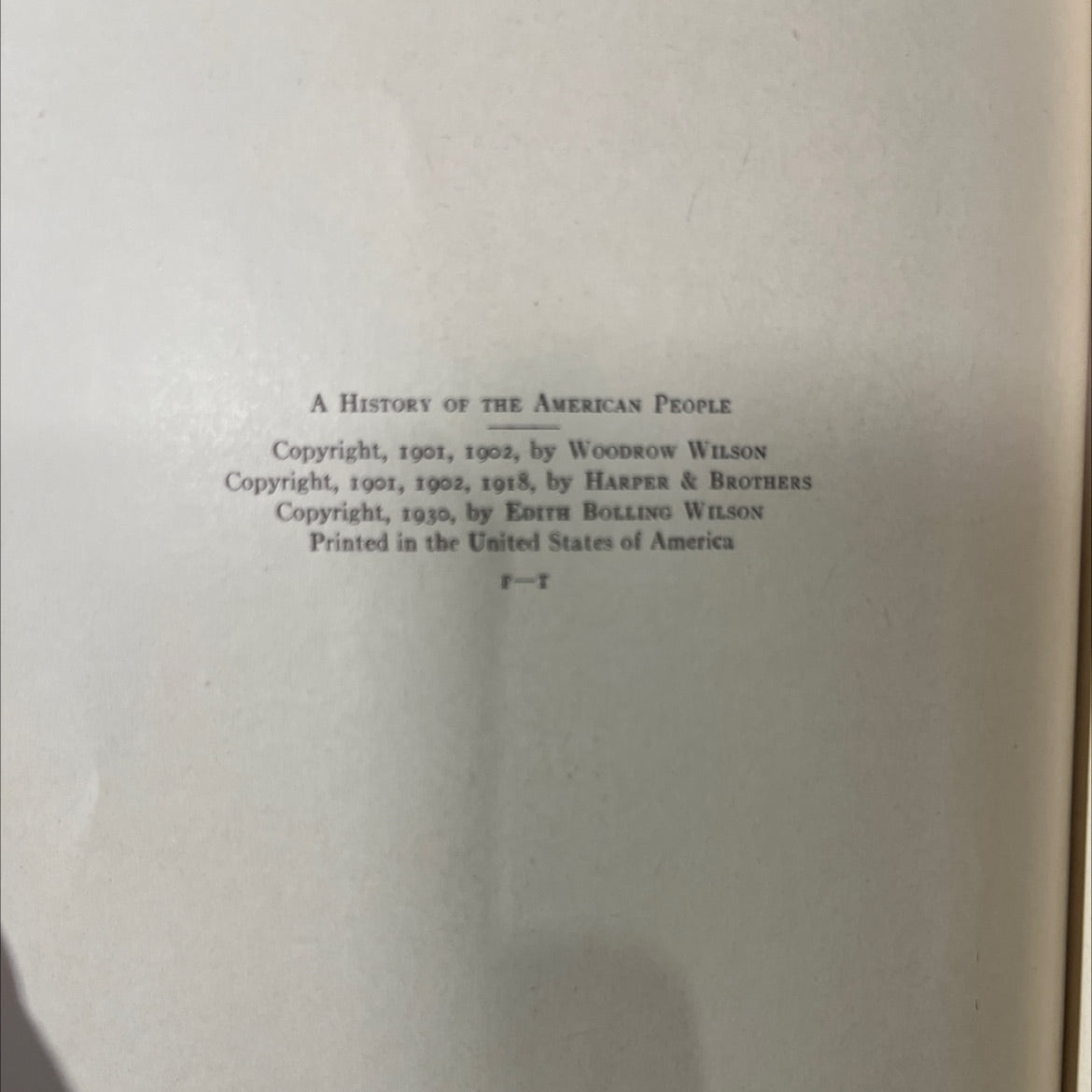a history of the american people book, by woodrow wilson, 1931 Hardcover image 3