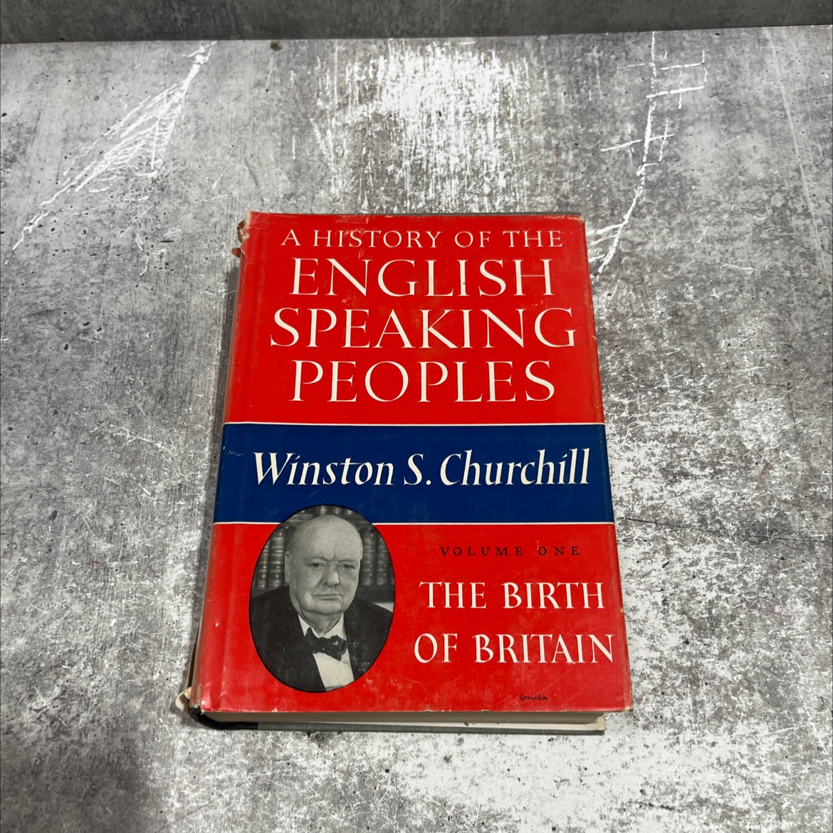 a history of the english-speaking peoples the birth of britain book, by winston s. churchill, 1958 Hardcover image 1