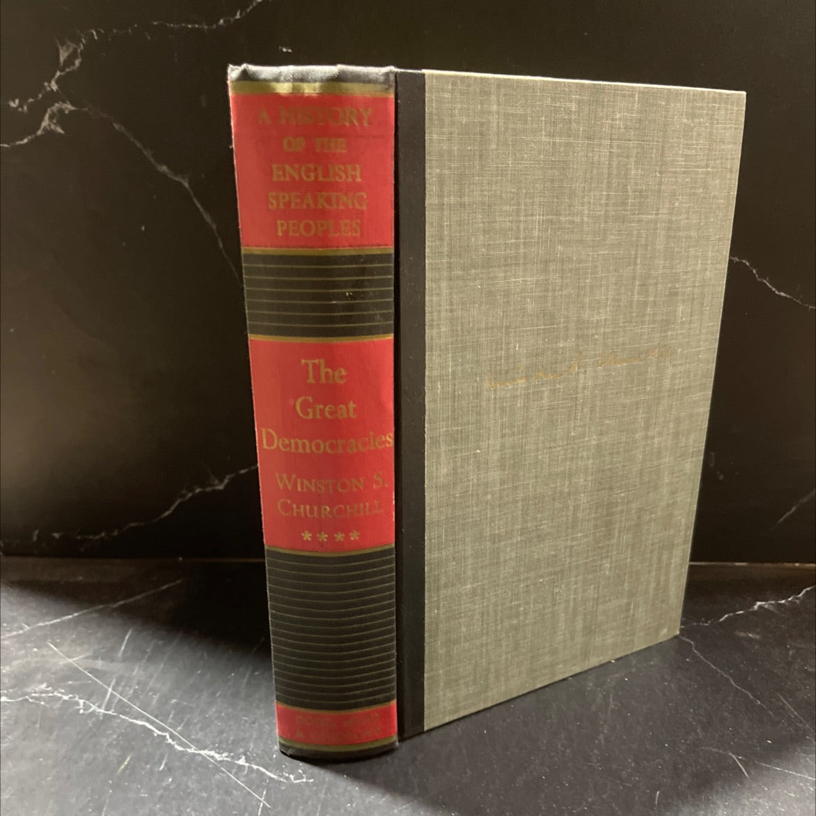 a history of the english-speaking peoples the great democracies book, by winston s. churchill, 1958 Hardcover image 1