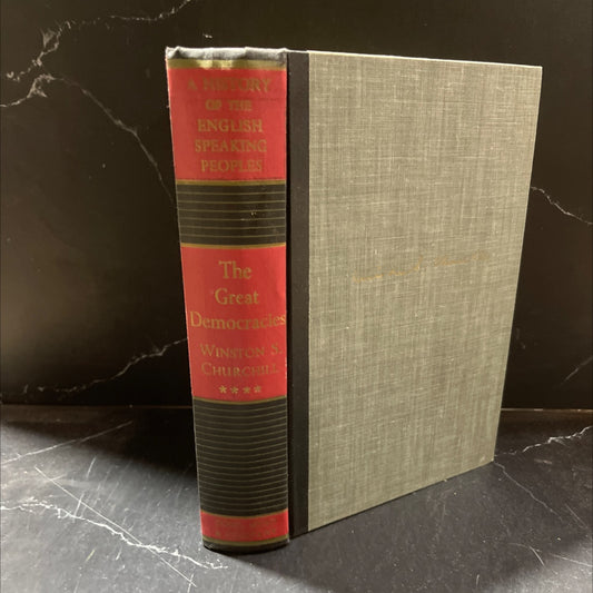 a history of the english-speaking peoples the great democracies book, by winston s. churchill, 1958 Hardcover image 1