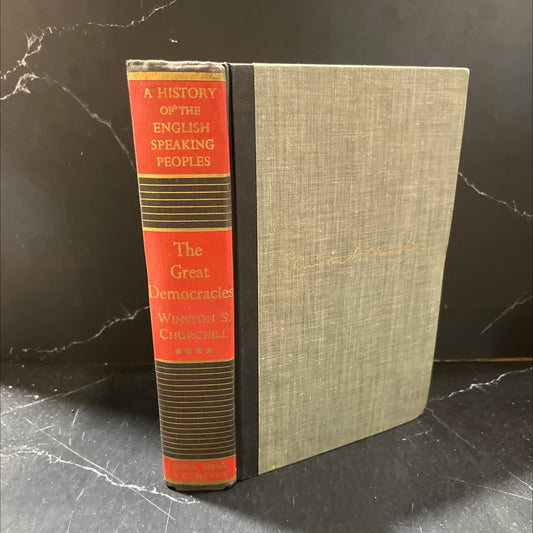 a history of the english-speaking peoples the great democracies book, by winston s. churchill, 1958 Hardcover image 1