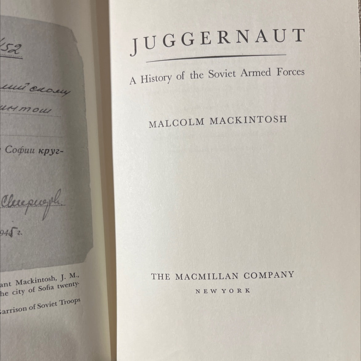 a history of the soviet armed forces book, by malcolm mackintosh, 1967 Hardcover image 2