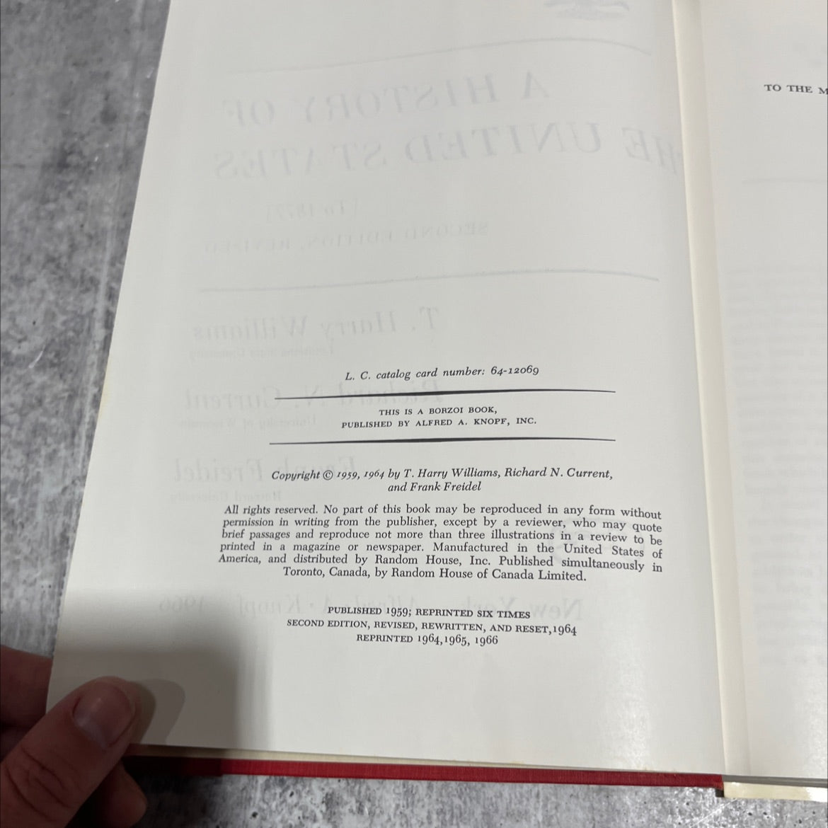 a history of the united states [to 1877] second edition, revised book, by t. harry williams, richard n. current, frank image 3