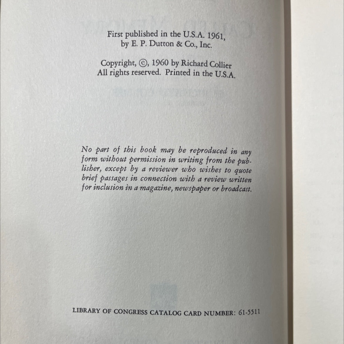 a house called memory book, by richard collier, 1961 Hardcover image 3