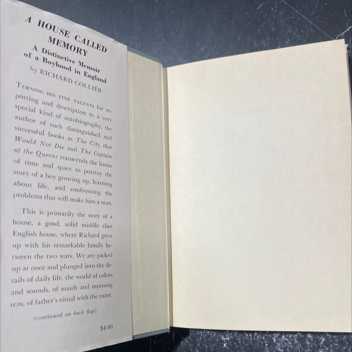 a house called memory book, by richard collier, 1961 Hardcover image 4