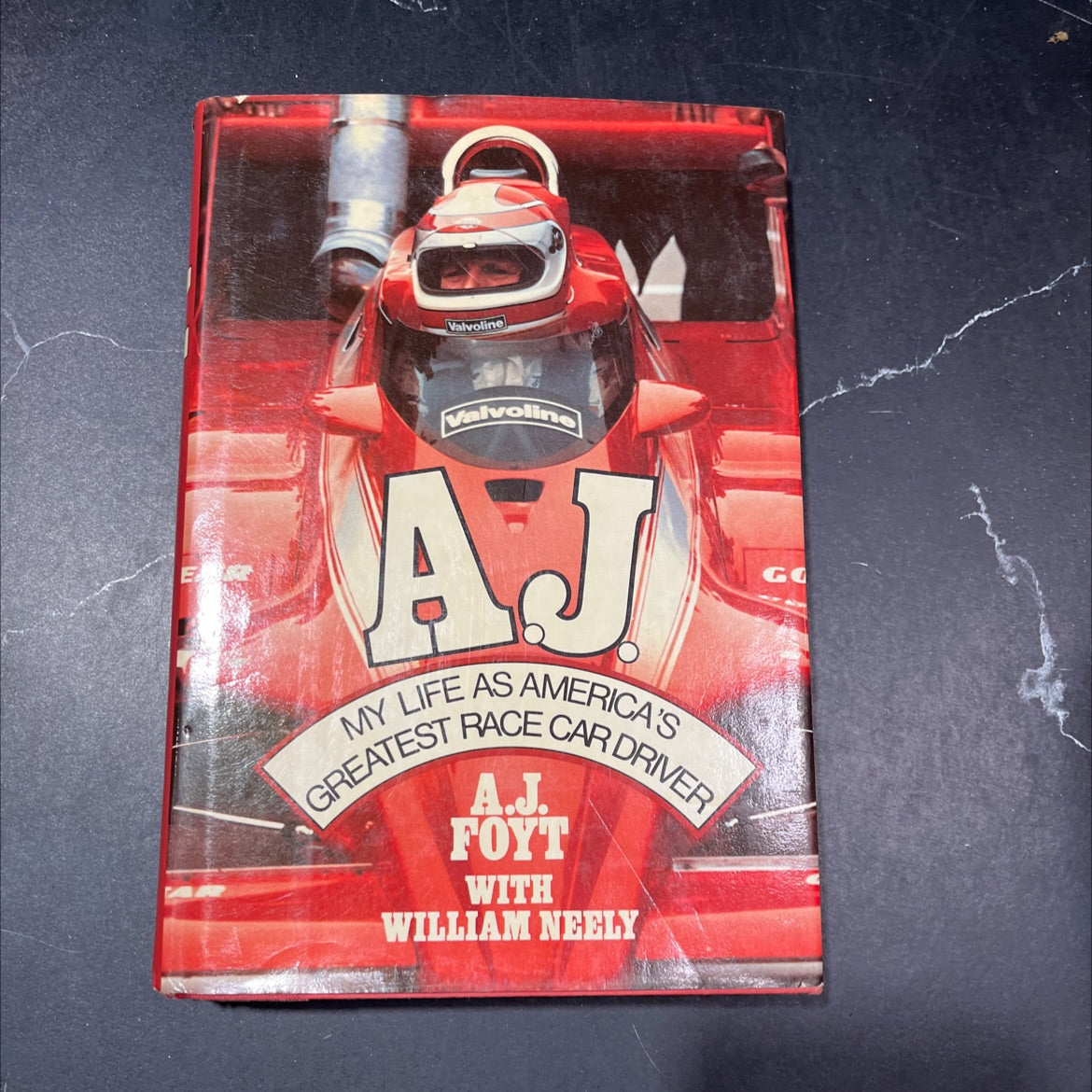 a.j. book, by A. J. Foyt, 1983 Hardcover image 1