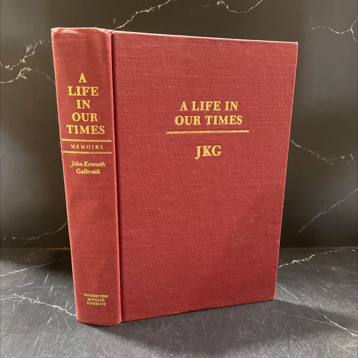 a life in our times book, by John Kenneth Galbraith, 1981 Hardcover image 1