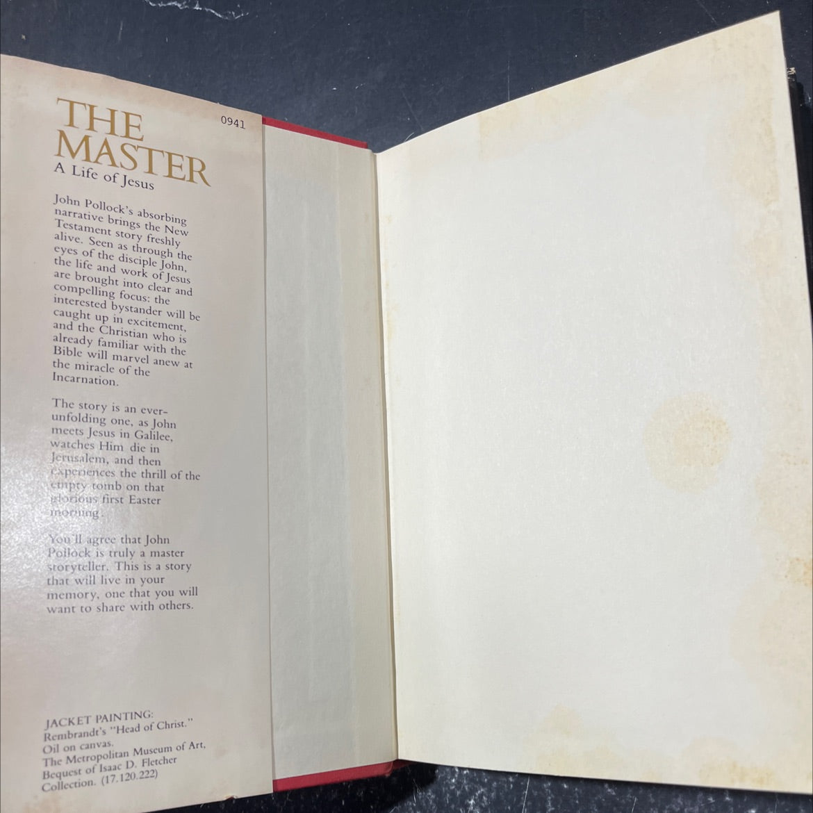a life of jesus book, by john pollock, 1985 Hardcover image 4