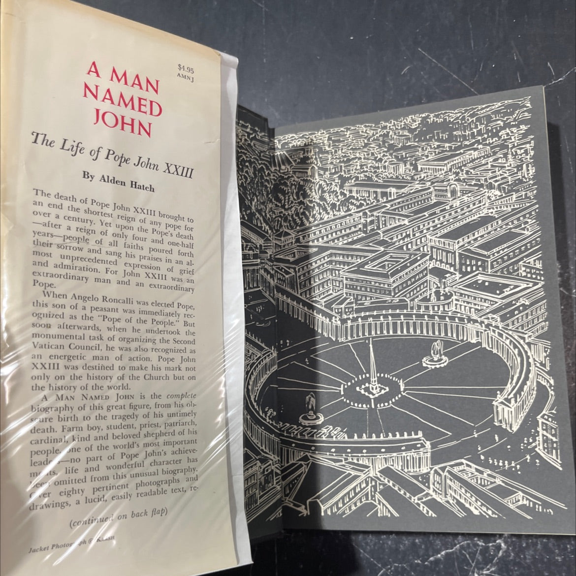 a man named john the life of pope john xxiii book, by alden hatch, 1963 Hardcover image 4