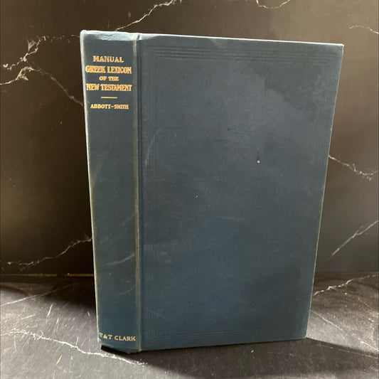a manual greek lexicon of the new testament book, by g. abbott-smith, 1981 Hardcover image 1