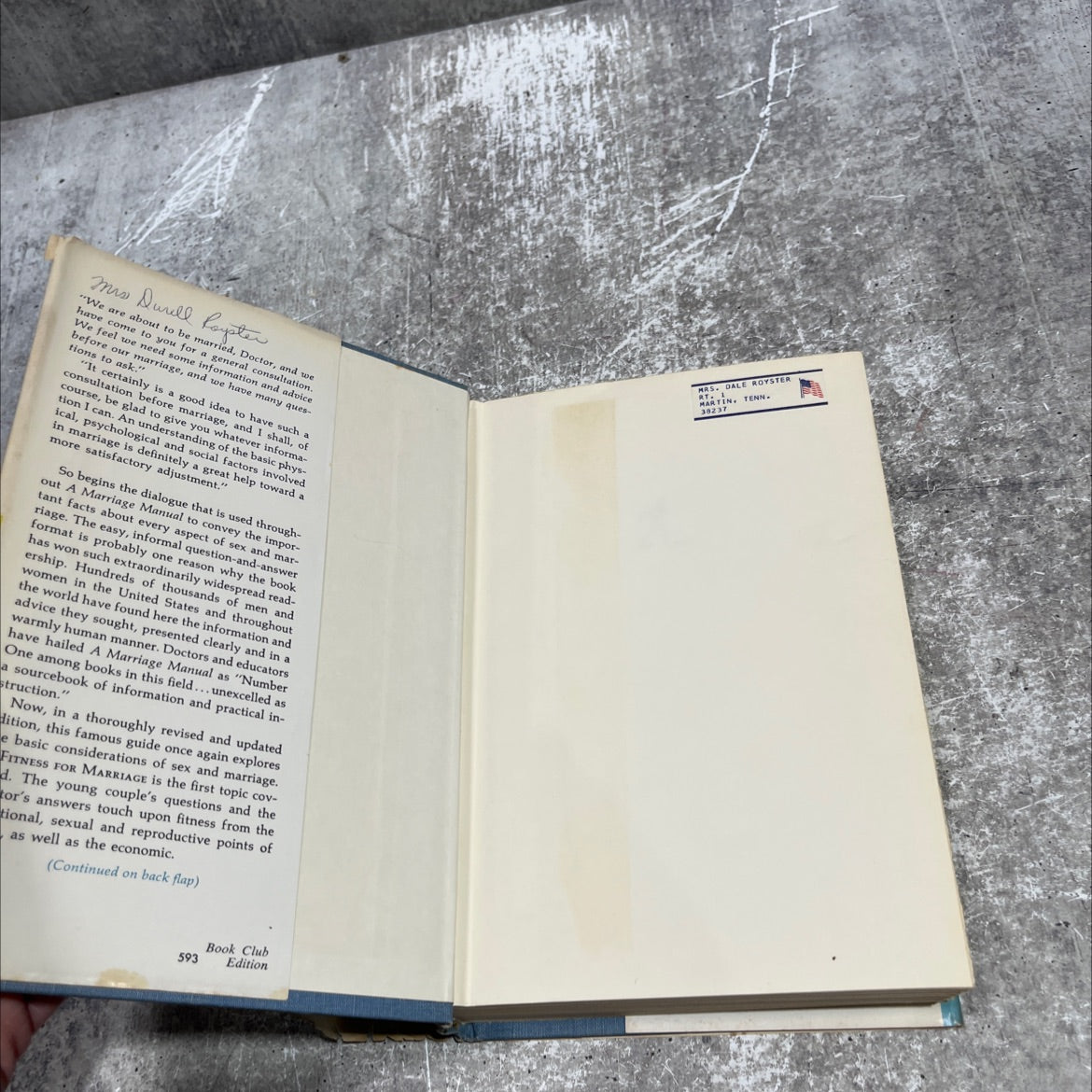 a marriage manual book, by drs. hannah and abraham stone, 1968 Hardcover image 4