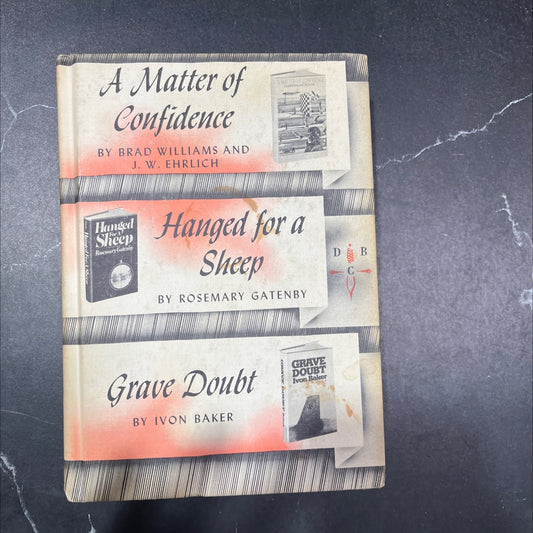 a matter of confidence book, by brad williams and j. w. ehrlich, 1973 Hardcover image 1