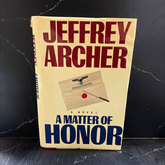 a matter of honor book, by jeffrey archer, 1986 Hardcover image 1