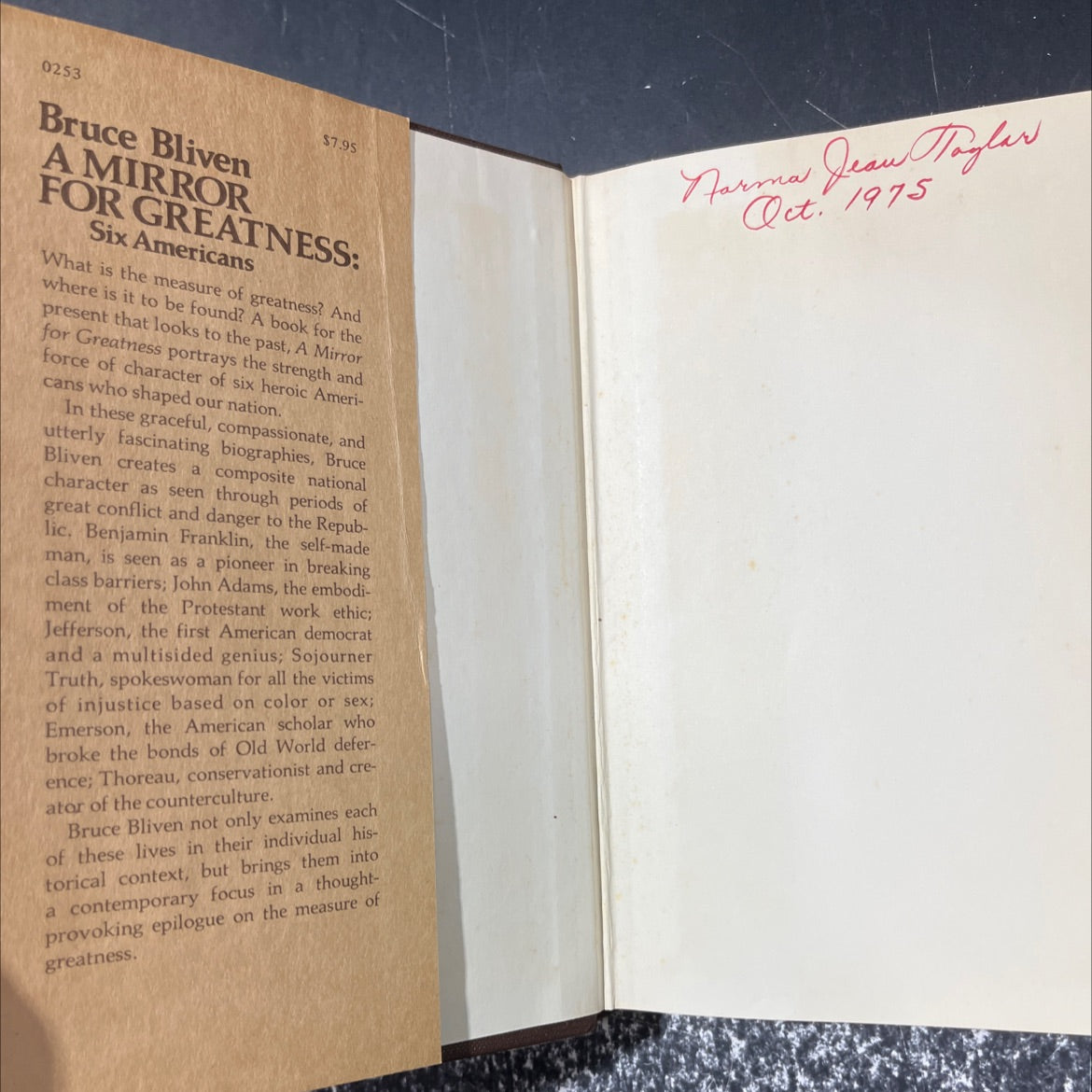 a mirror for greatness book, by Bruce Bliven, 1975 Hardcover image 4