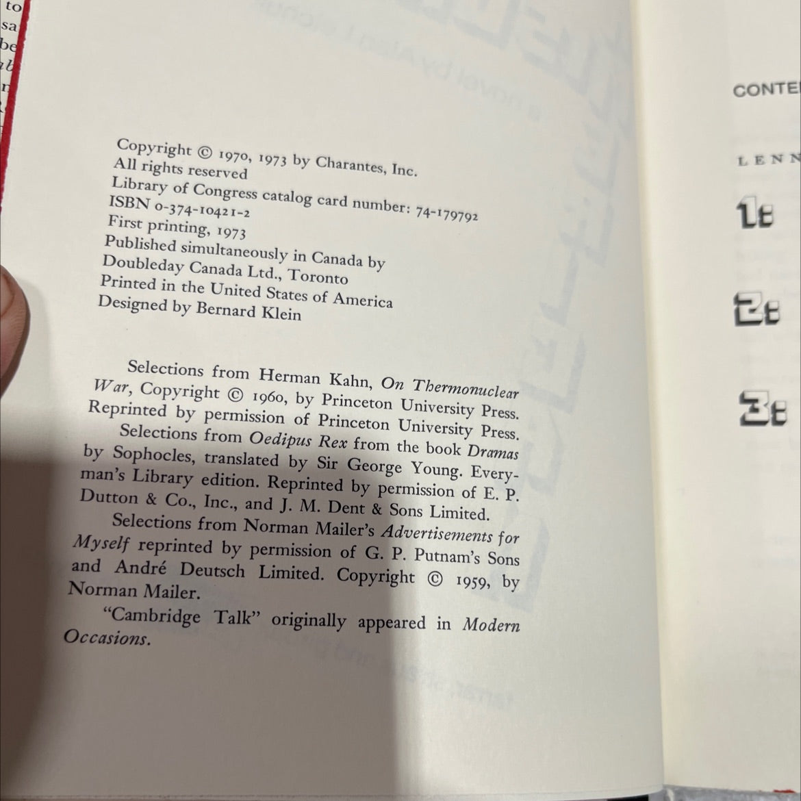 a mischief book, by alan lelchuk, 1973 Hardcover image 3