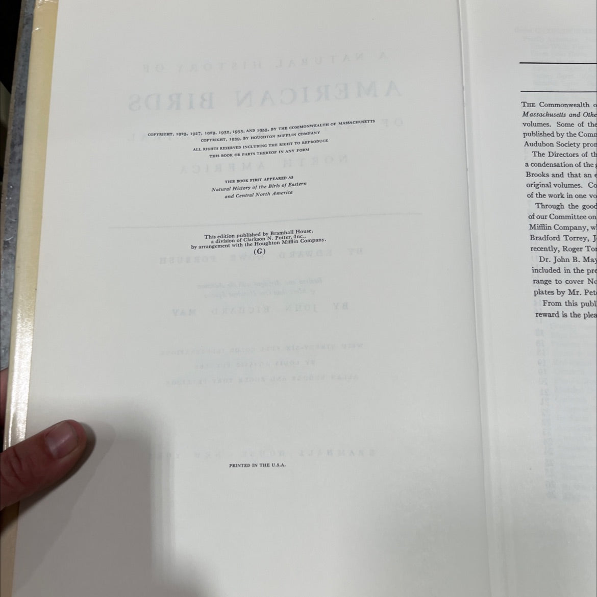a natural history of american birds of eastern and central north america book, by edward howe forbush, 1955 Hardcover image 3