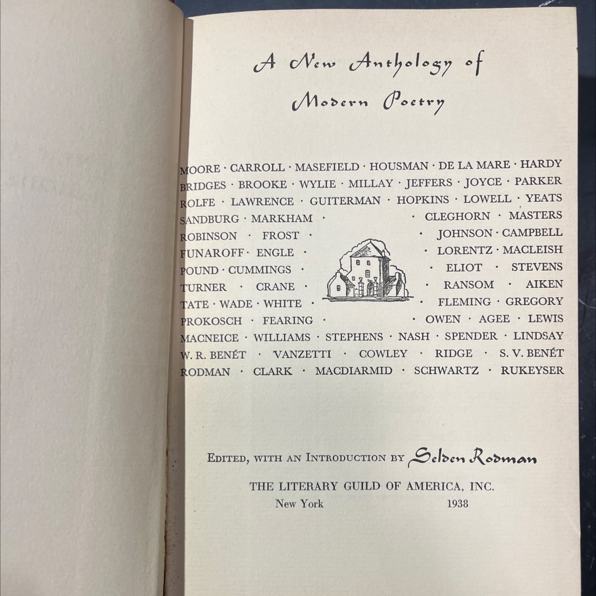 a new anthology of modern poetry book, by Selden Rodman, 1938 Hardcover image 2