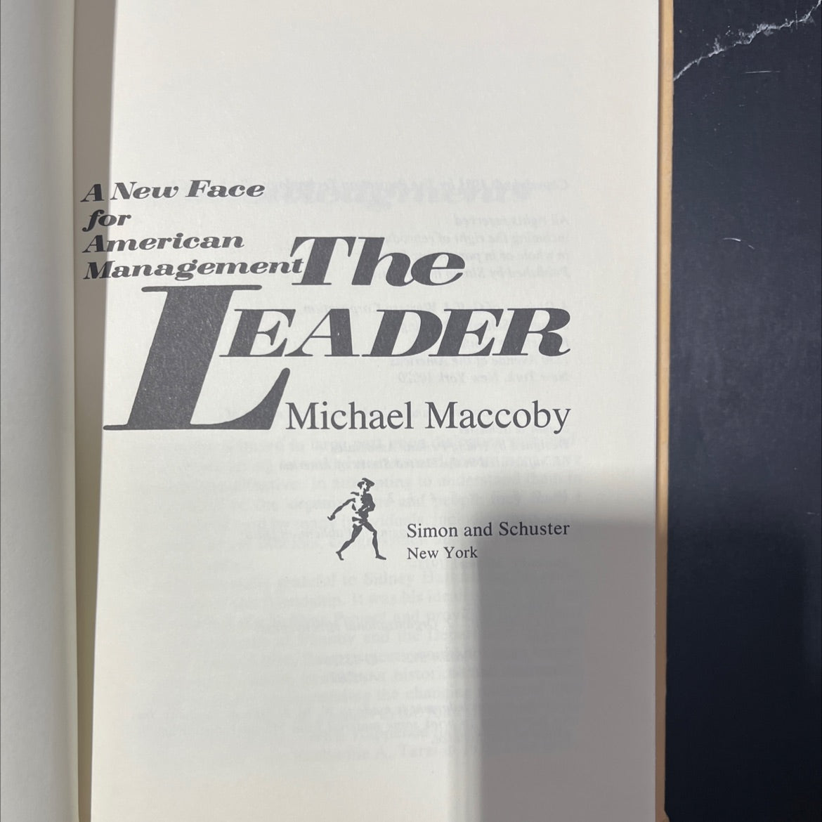 a new face for american management book, by michael maccoby, 1981 Hardcover image 2