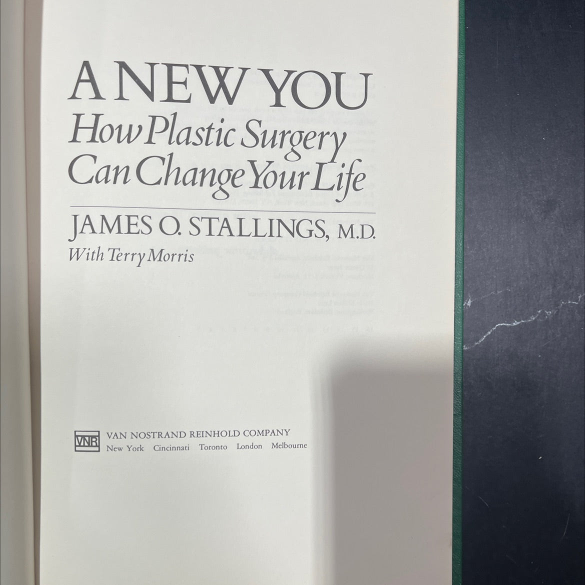 a new you how plastic surgery can change your life book, by james o. stallings, m.d. with terry morris, 1978 Hardcover image 2