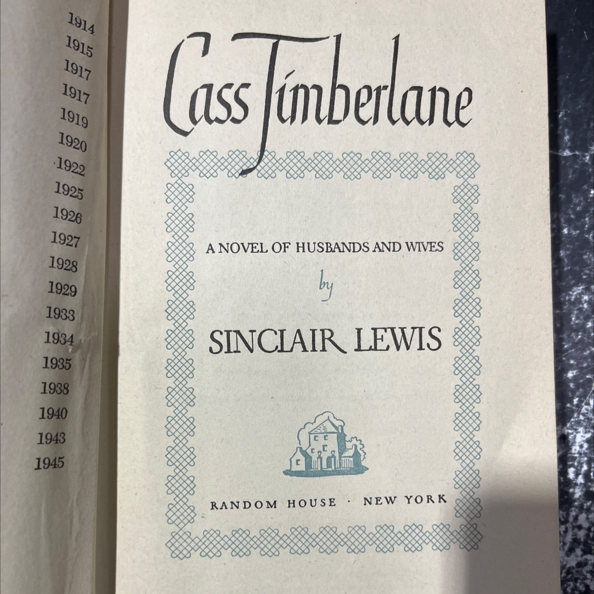 a novel of husbands and wives book, by sinclair lewis, 1945 Hardcover image 2