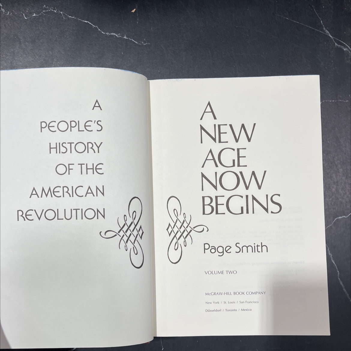 a people's history of the american revolution new age now begins book, by Page Smith, 1976 Hardcover image 2