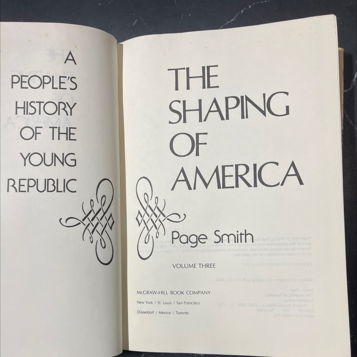 a people's history of the young republic the shaping of america book, by Page Smith, 1980 Hardcover image 2