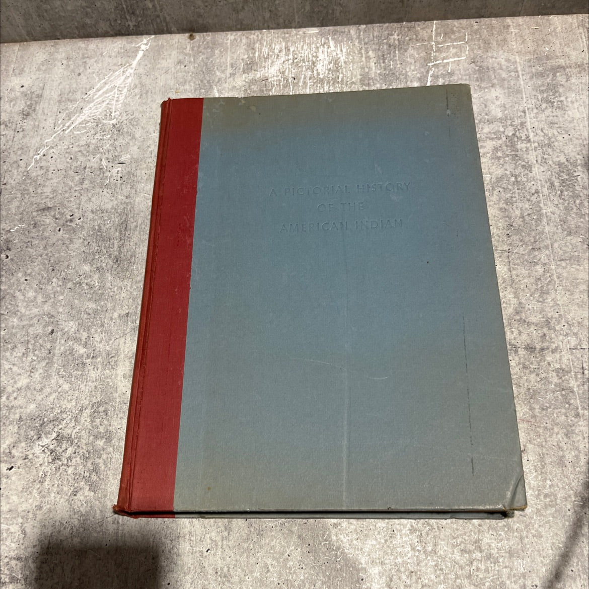 a pictorial history of the american indian book, by oliver la farge, 1957 Hardcover image 1