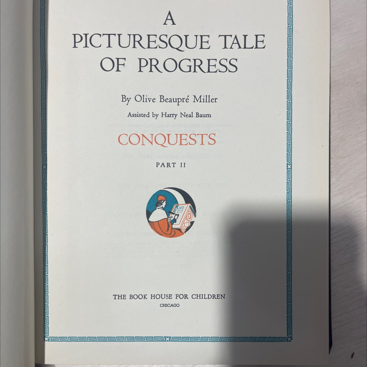 a picturesque tale of progress book, by olive beaupré miller, 1952 Hardcover, Vintage image 2