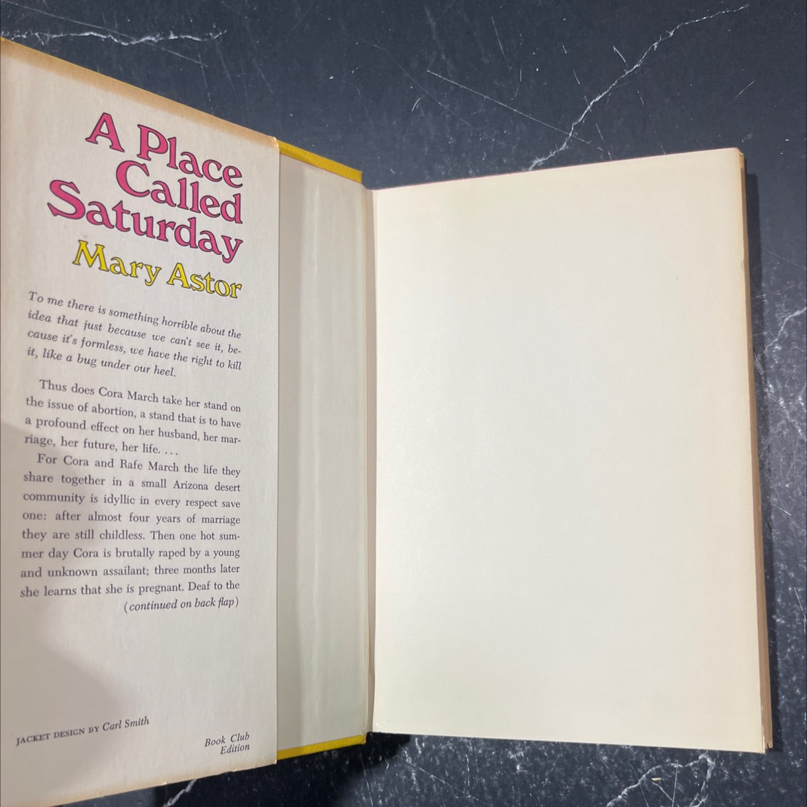 a place called saturday book, by mary astor, 1968 Hardcover image 4