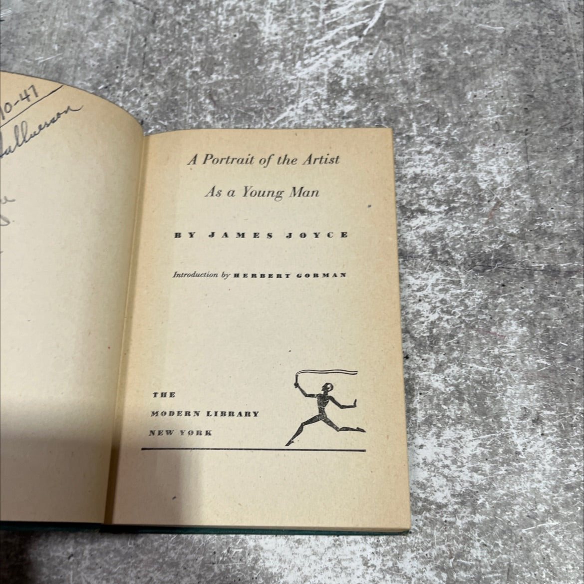 a portrait of the artist as a young man book, by james joyce, 1916 Hardcover image 2