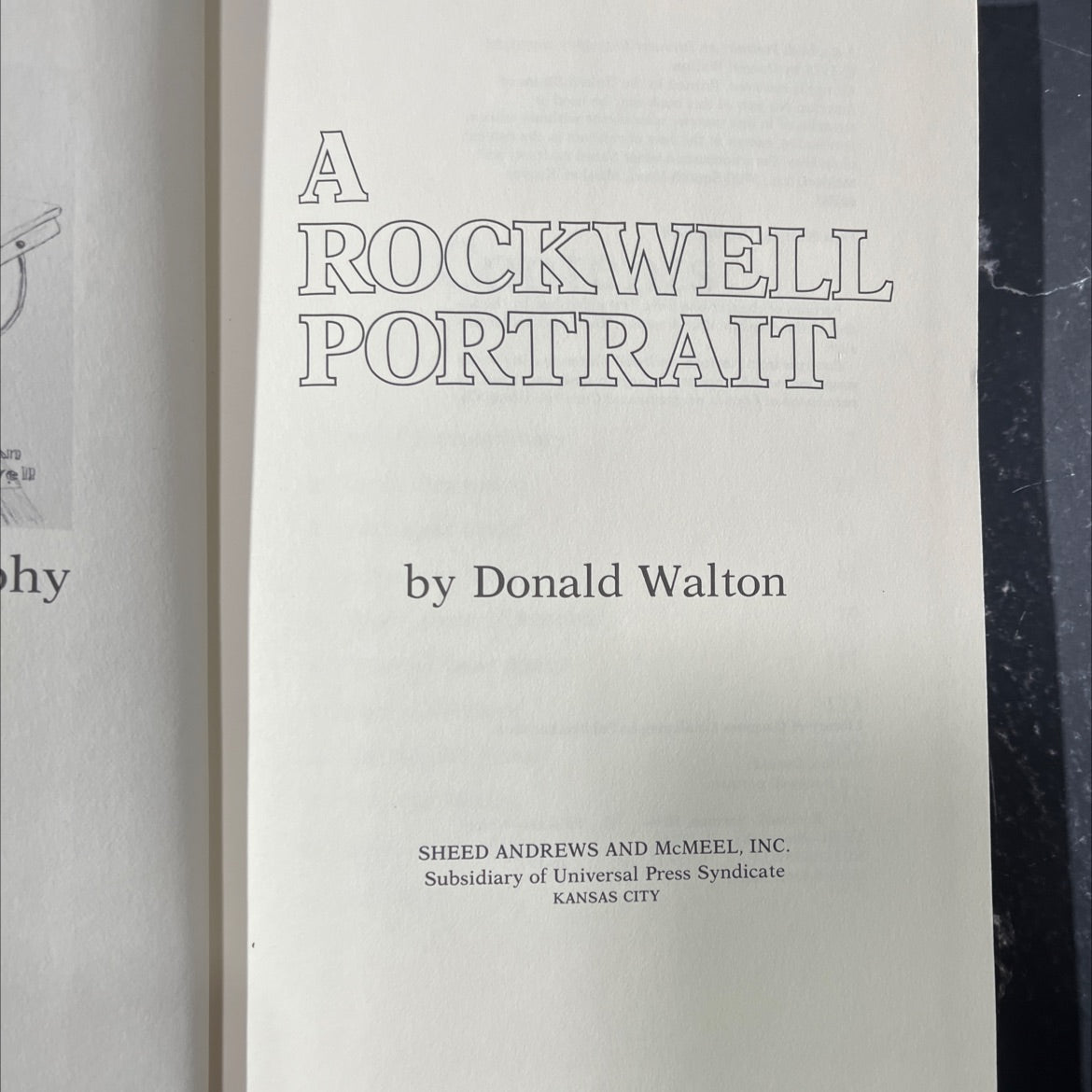 a rockwell portrait: an intimate biography book, by Donald Walton, 1978 Hardcover image 2