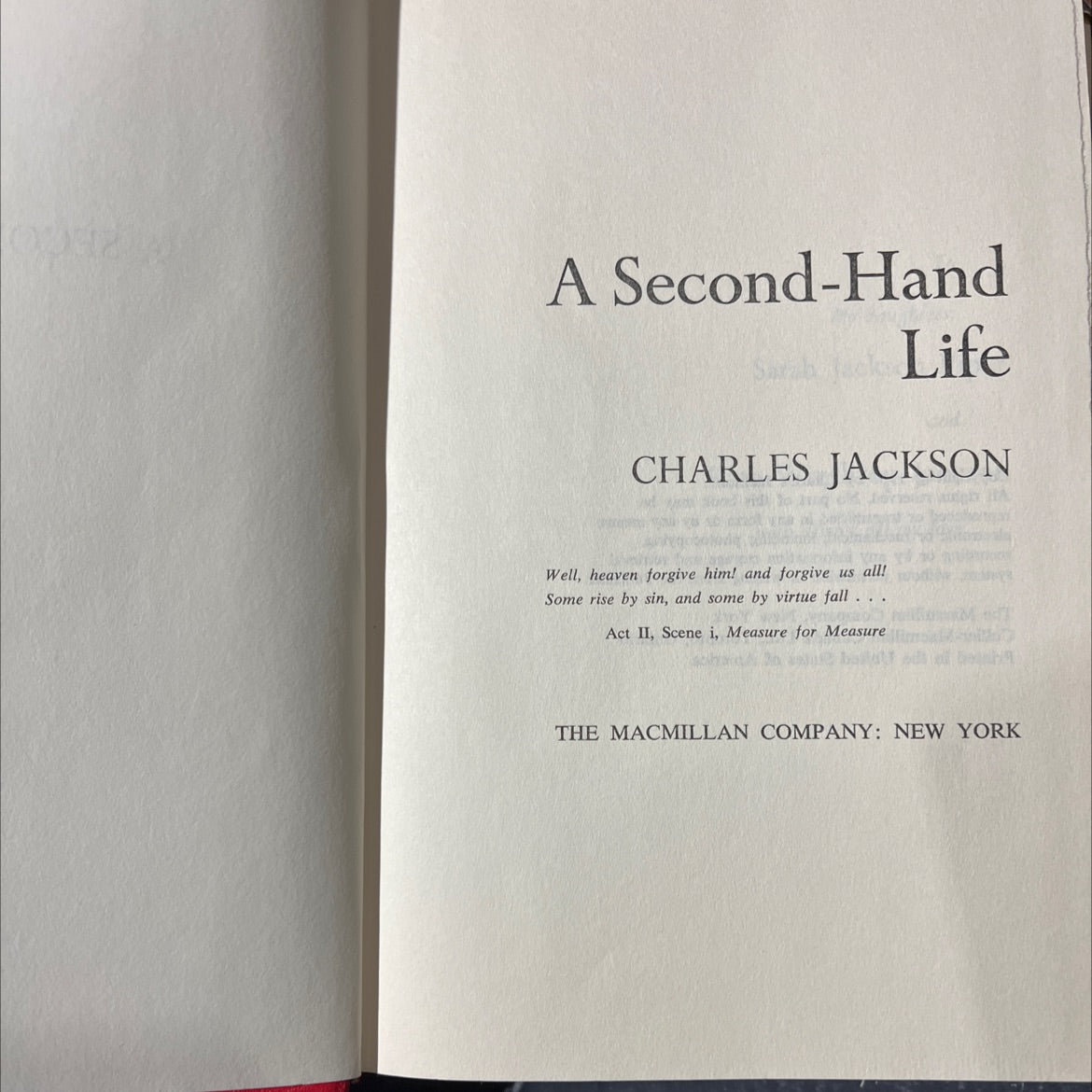 a second-hand sarah life book, by charles jackson, 1967 Hardcover image 2