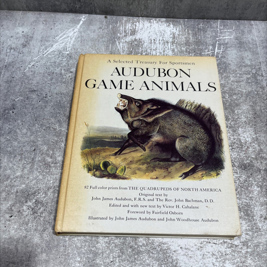 a selected treasury for sportsmen audubon game animals book, by John James Audubon, F. R.S. and The Rev. John Bachman, image 1
