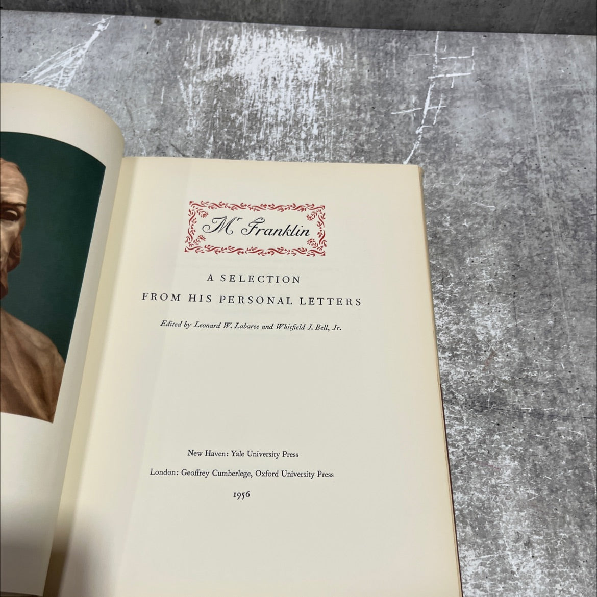 a selection from his personal letters book, by m franklin, 1956 Hardcover image 2