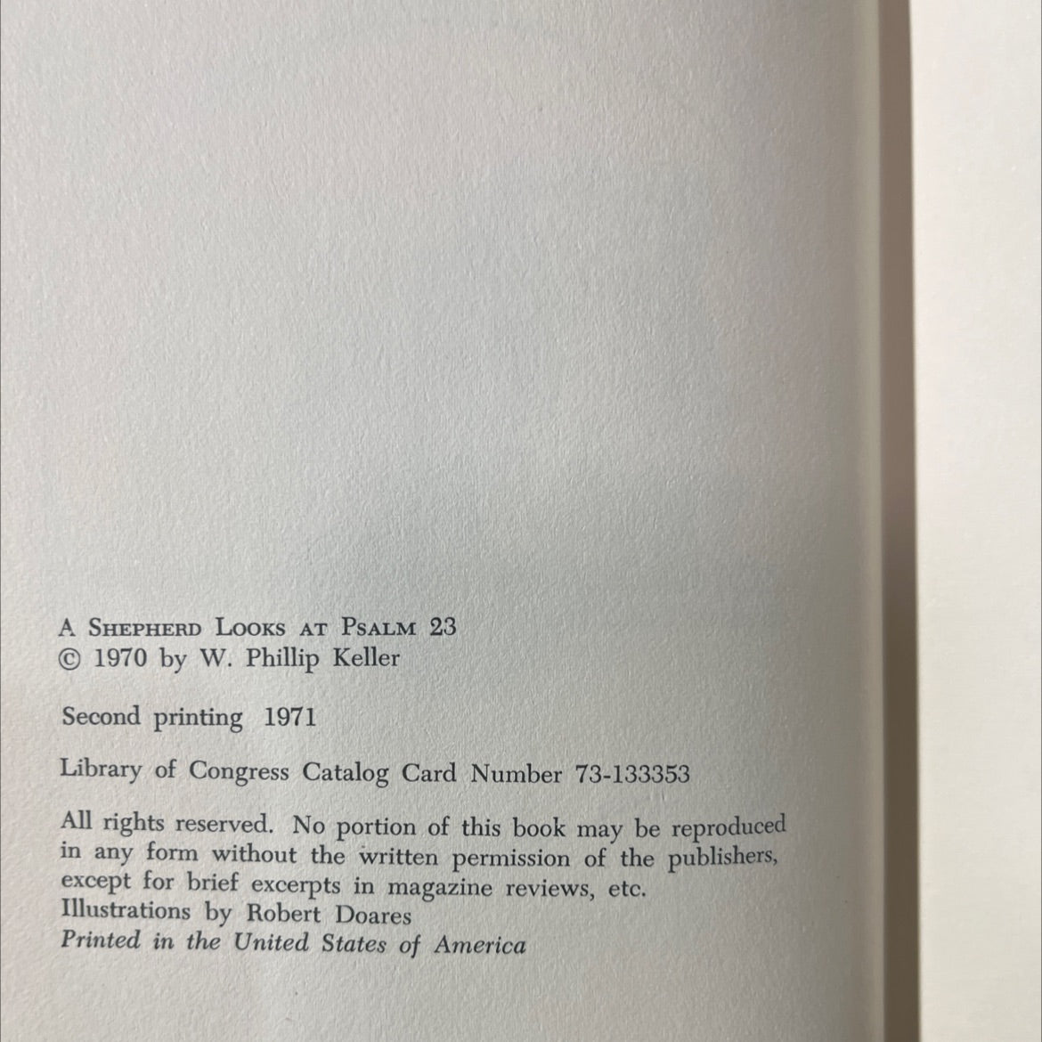 a shepherd looks at psalm 23 book, by w. phillip keller, 1970 Hardcover image 3