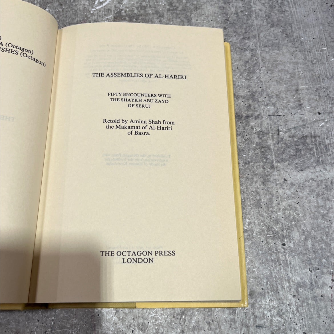 a shes the assemblies of al-hariri fifty encounters with the shaykh abu zayd of seruj book, by amina shah, 1980 image 2