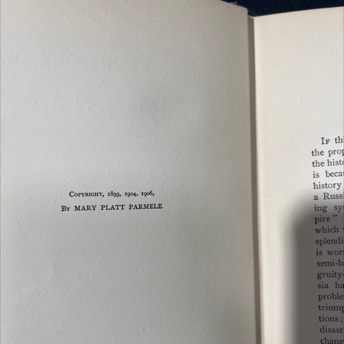 a short history of russia book, by mary platt parmele, 1907 Hardcover image 3