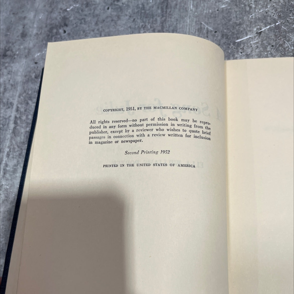 a song for julie book, by ella williams porter, 1952 Hardcover image 3