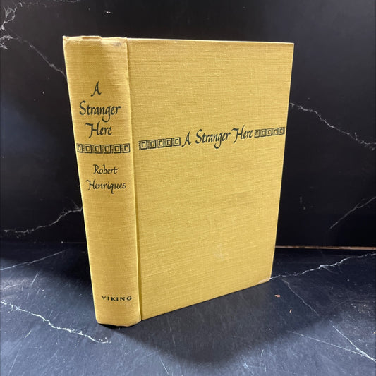 a stranger here book, by robert henriques, 1953 Hardcover image 1