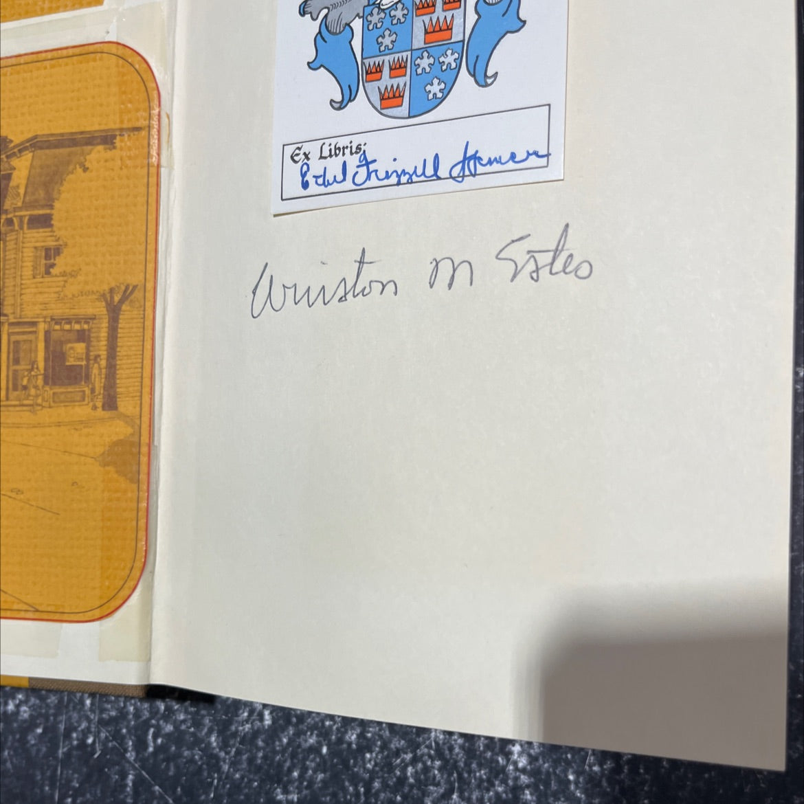 SIGNED a streetful of people book, by winston m. estes, 1972 Hardcover image 4