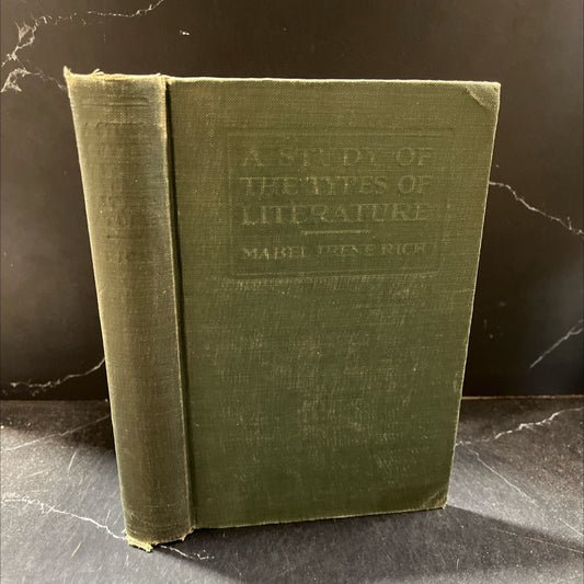 a study of the types of literature book, by mabel irene rich, 1925 Hardcover image 1